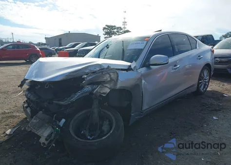 2018 Infiniti Q50 3.0T Luxe z USA, uszkodzony, nr VIN JN1EV7AP2JM364719